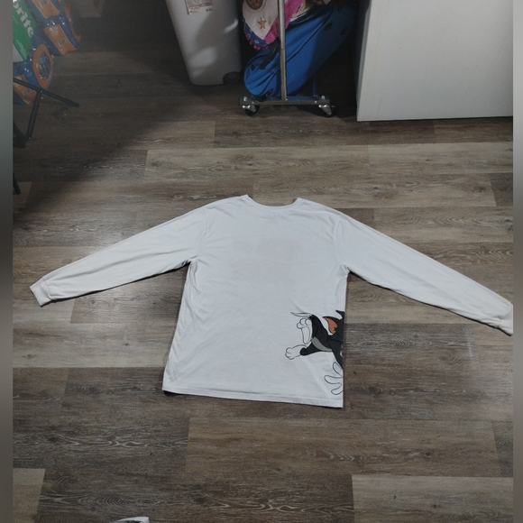 Hanna Barbera Tom and Jerry Chase Long Sleeve T-Shirt Size Large Double Sided - Picture 8 of 15
